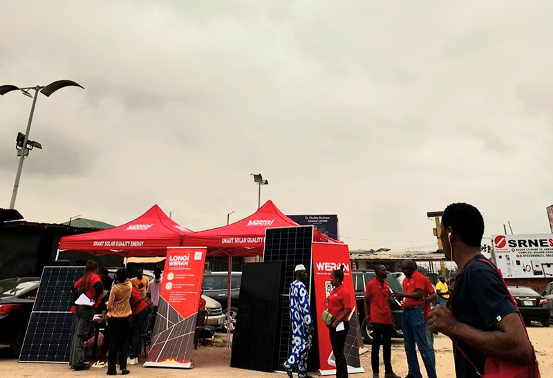 Aktivasi Pasar Arena Terobosan WERAN Solar di Lagos, Nigeria