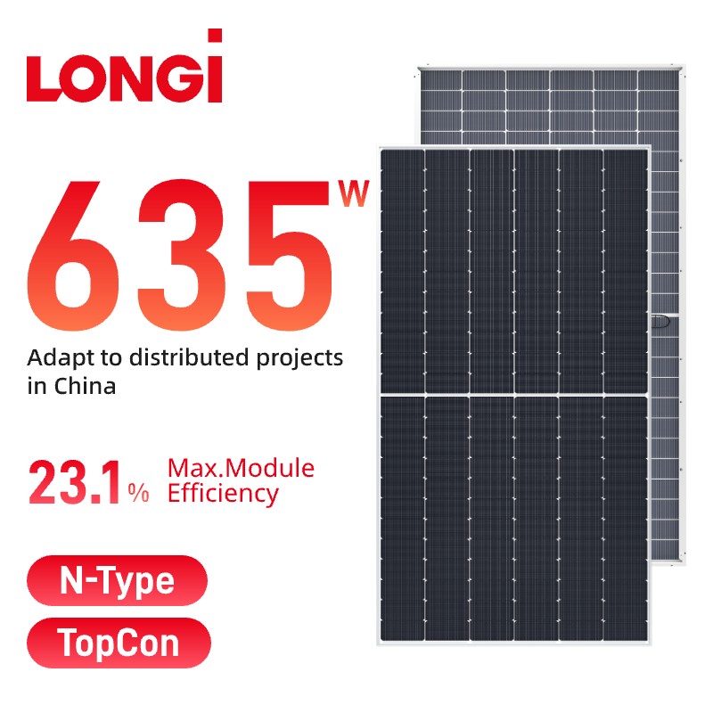 Panel Surya LONGi Hi-MO7 Bifacial 615-645w LR5-78HGD