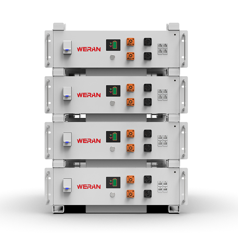 WERAN WRL-48100RW 51.2V 100Ah LiFePO4 Baterai Rak (5.12kWh) – 8000 Siklus, CAN/RS485, Home ESS yang Dapat Ditumpuk