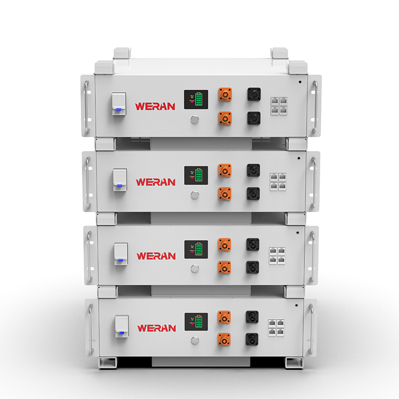 WERAN WRL-48100RW 51.2V 100Ah LiFePO4 Baterai Rak (5.12kWh) – 8000 Siklus, CAN/RS485, Home ESS yang Dapat Ditumpuk