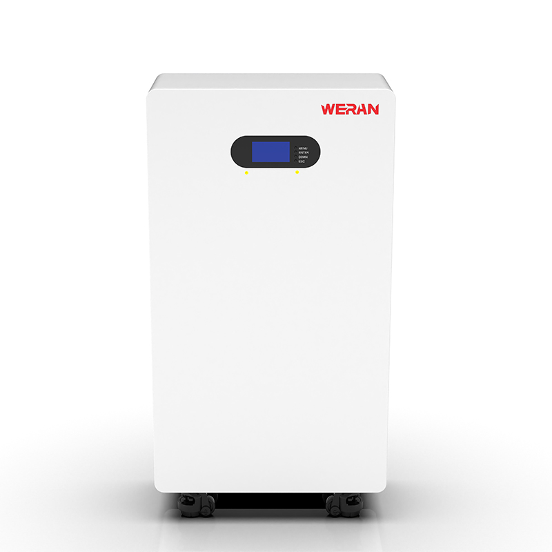 Baterai LiFePO4 WERAN WRL-48200UW 51.2V 200Ah (10.24kWh) – Pemasangan Beroda / Dinding IP65, Penyimpanan Tenaga Surya 48V yang Dapat Ditumpuk