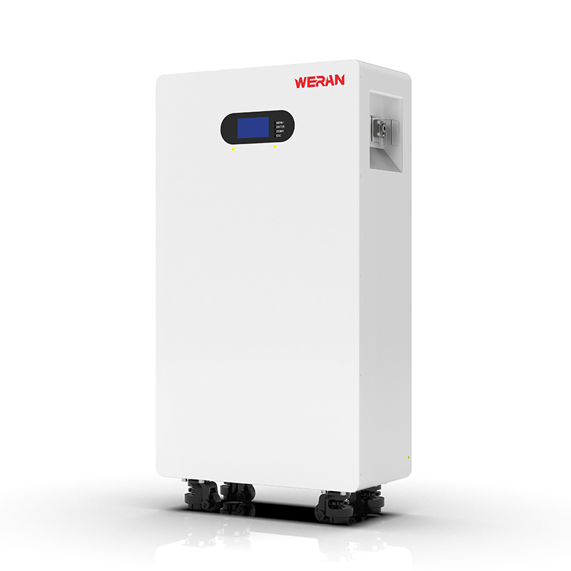 Baterai LiFePO4 WERAN WRL-48200UW 51.2V 200Ah (10.24kWh) – Pemasangan Beroda / Dinding IP65, Penyimpanan Tenaga Surya 48V yang Dapat Ditumpuk