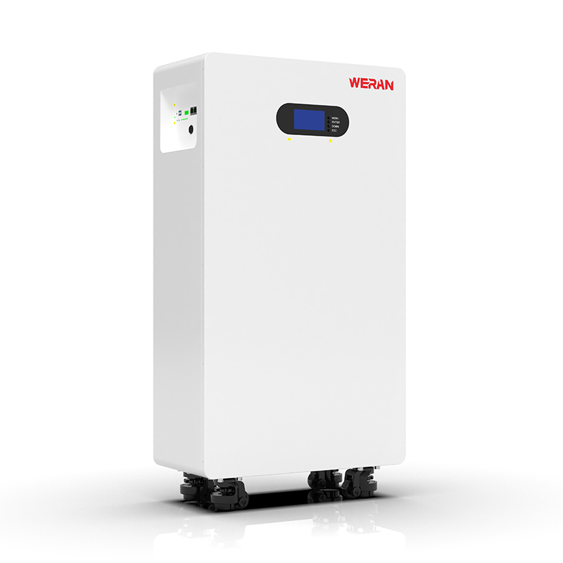 Baterai LiFePO4 WERAN WRL-48200UW 51.2V 200Ah (10.24kWh) – Pemasangan Beroda / Dinding IP65, Penyimpanan Tenaga Surya 48V yang Dapat Ditumpuk